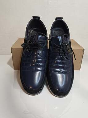 GATSBY Oxford Derby Leather 898 Comfort Men’s Shoes Blue Size 11.5